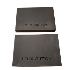 Louis Vuitton 2pc Set Authentic Gift Boxes Women's One Size Brown Logo Designer